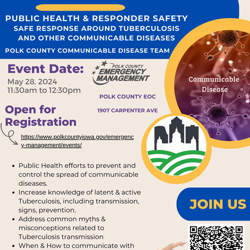 May '24 Lunch & Learn: Safely Responding Around Tuberculosis & Other Communicable Diseases
